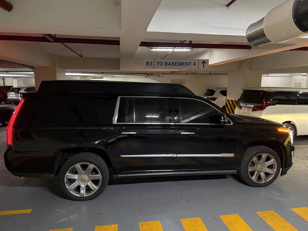 Cadillac Escalade INKAS BULLETPROOF Auto (Category: Used Cars) located in Manila. Submitted by aa.ph (Listing ID 1464265777, Image 2). Description: 2020 Cadillac Escalade INKAS LV6 Armored Version LV6 Armor Level | Top-Tier Armored Luxury Car Mileage: 45,000 KM Super VIP Ride, Designed Specifically for Bosses/Executives Location: BGC Complete Papers | All Documents in Order | No Issues.