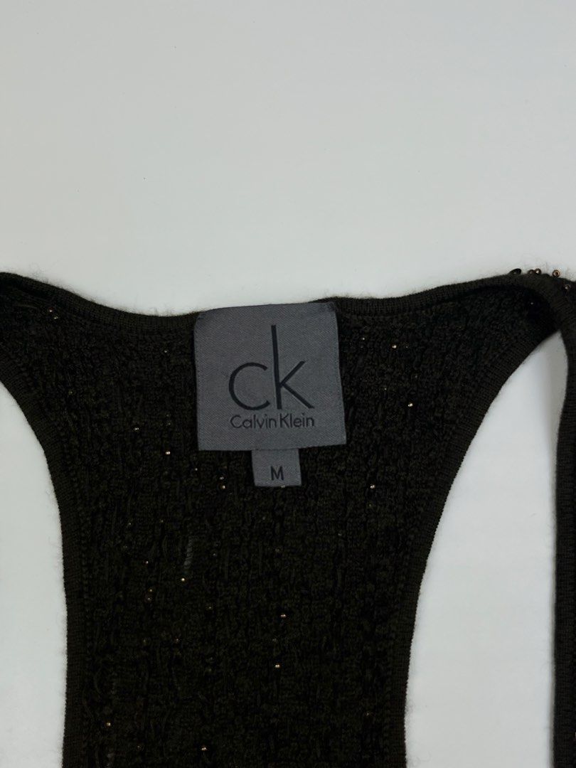 Calvin Klein Sequin Racerback Tank Top (Category: Others Tops) located in Polomolok. Submitted by allisthriftsph (Listing ID 1464325754, Image 3). Description: Small - Medu Length: 24.5 EOB: September 28,2026 12pm Mine 1k Grab 1.3k Steal 1.8k Lock 3k au.