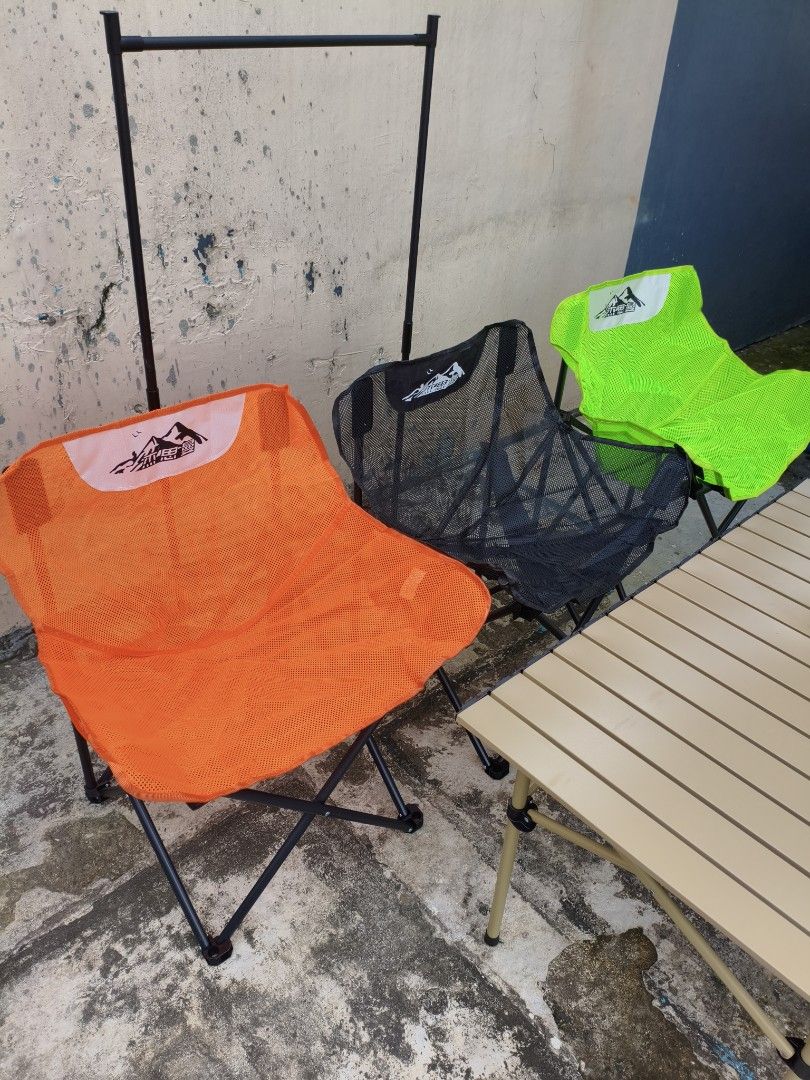Camping Chairs Mesh type (Category: Hiking & Camping) located in Quezon City. Submitted by jjsalvador (Listing ID 1464173722, Image 1). Description: Pwede puntahan Pwede pickup lalamove Location: Brgy. Holy Spirit Quezon City.