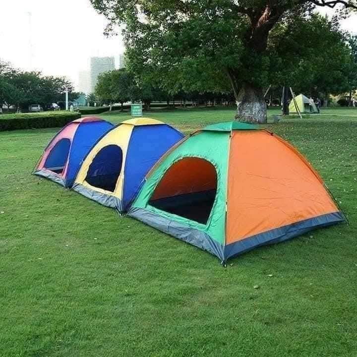 Camping tent (Category: Hiking & Camping) located in Manila. Submitted by yzlshop (Listing ID 1464159085, Image 2). Description: Camping tent Manual Multi color Random only 2 pax 600 4 pax 700 6 pax 800 8 pax 900.