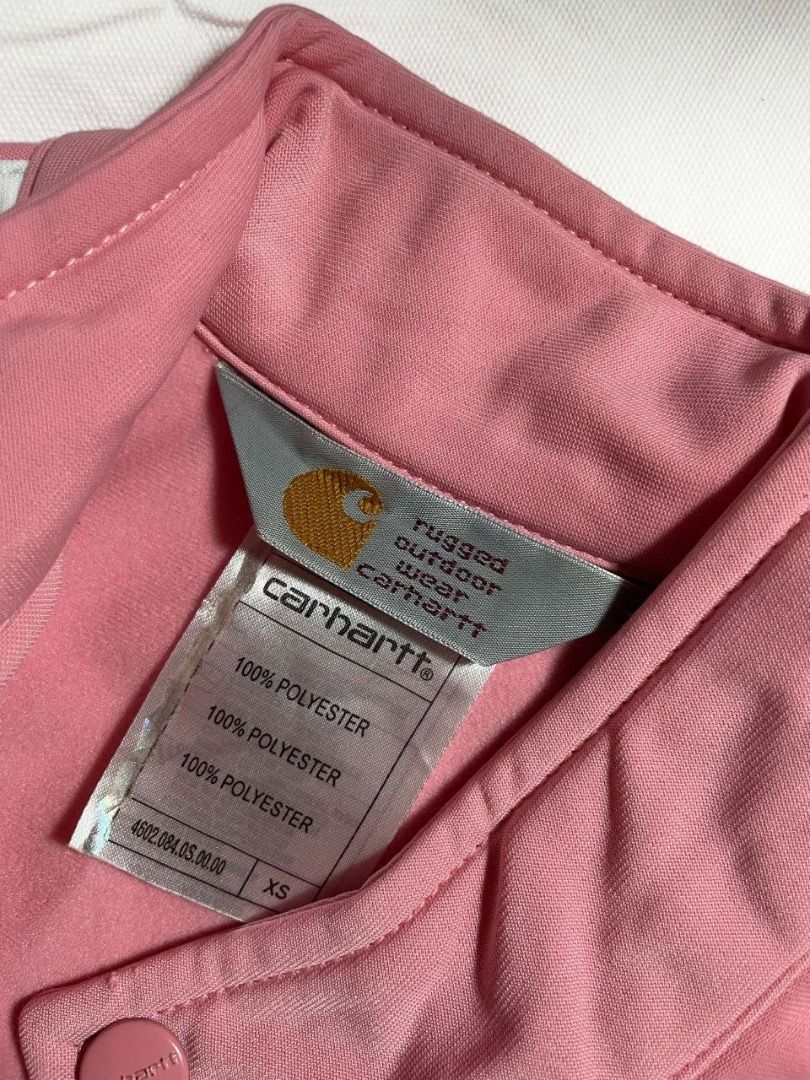 CARHARTT PINK ZIPPED UP JACKET (Category: Coats, Jackets and Outerwear) located in Iloilo. Submitted by cuzta.thrift (Listing ID 1464276154, Image 2). Description: DIMES 17.5x23 CONDITION:10/10 COLOR:10/10 ISSUE: NONE.