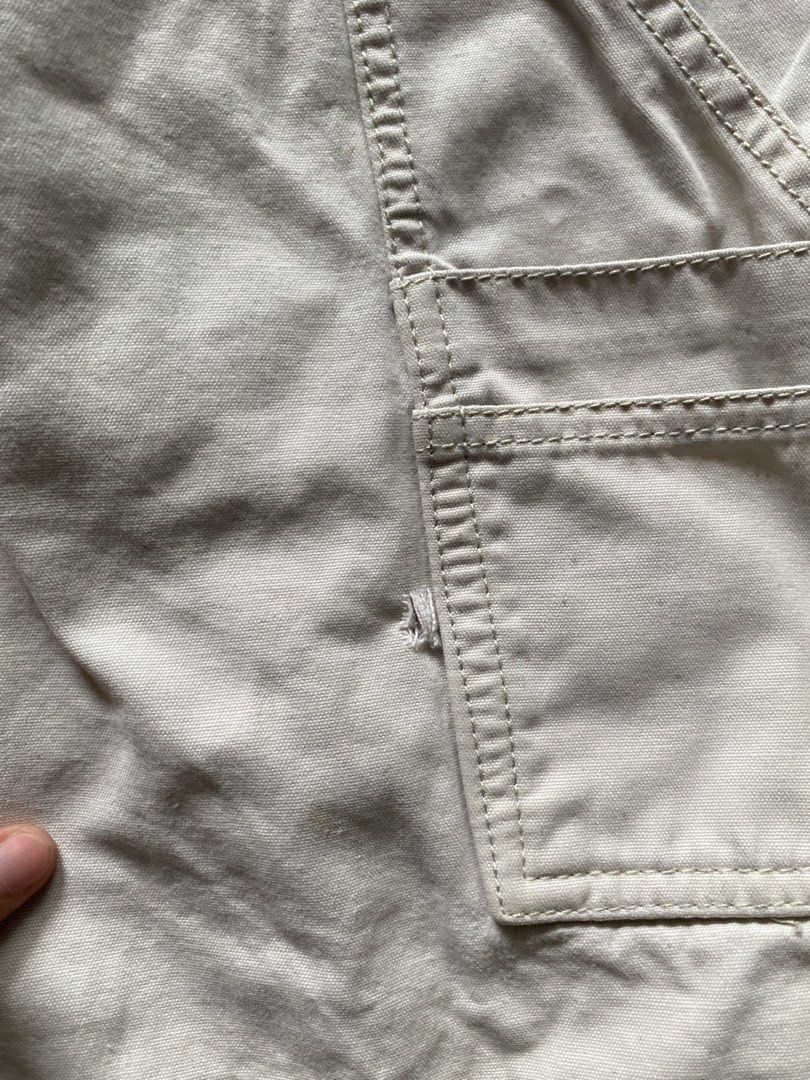 Carpenter Jorts (Category: Shorts) located in Ozamiz City. Submitted by thriftnikael (Listing ID 1464314619, Image 3). Description: waist: 36 length: 21 thigh: 15 hem: 13.5 Color rate: 10/10 Condition: 10/10 Issue: stain, need wash see last slide.