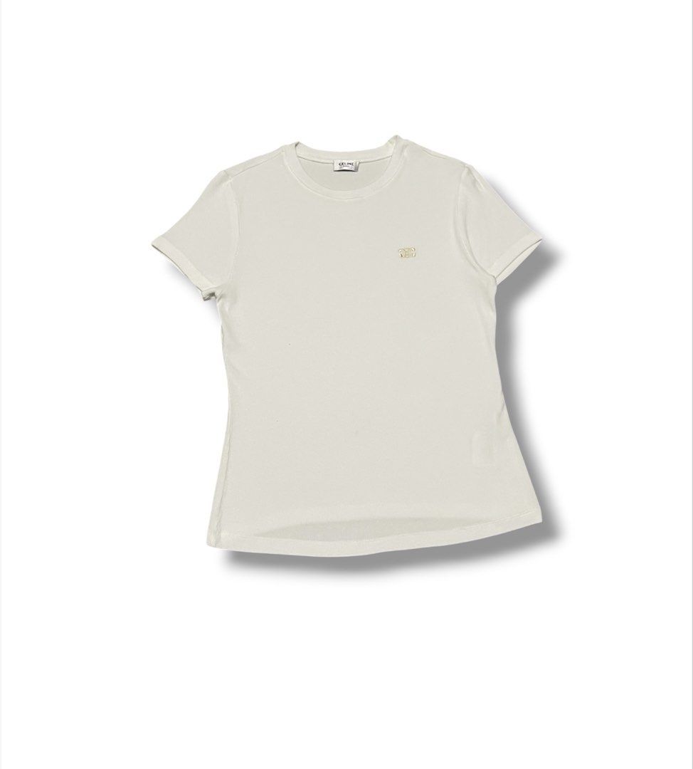 Celine Embroid Knit Stretchy Top (Category: Luxury Apparel) located in Bulacan. Submitted by sanjisthrift (Listing ID 1464343135, Image 1). Description: Size XSmall to Small Width 16 Length 22.5 Excellent Condition 9/10.