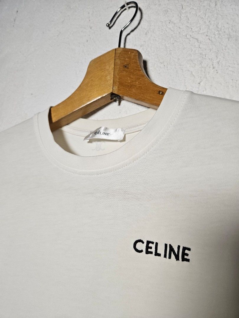 CELINE Semi Crop Shirt-Size Medium🤍 (Category: Shirts) located in San Pablo. Submitted by pablo_pablo25 (Listing ID 1464160464, Image 3). Description: 16.5x19.5 dime 9/10 condi no issue legit/off.