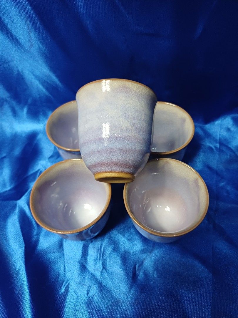 Ceramic teacup (Category: Coffee & Tea Tableware) located in Quezon City. Submitted by swiftmoonart (Listing ID 1464286496, Image 2). Description: 5 pcs glaze teacup...