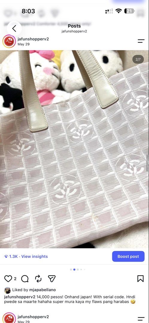 Chanel bag (Category: Shoulder Bags) located in Manila. Submitted by gracedaguro (Listing ID 1464170244, Image 2). Description: Onhand ph manila Near ust location.