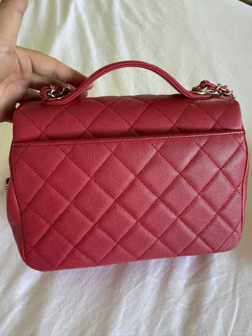Chanel Business Affinity in Caviar Bright Red (Category: Luxury Bags & Wallets) located in Calamba. Submitted by mom2girls (Listing ID 1464139537, Image 3). Description: Pristine condition. Used once or twice only. Barely. For those who want a strikingly cute but versatile bag, this is IT. Travel in fashion with this bag kasi sobrang secure ng gamit mo sa loob. Ang mahal na ng Business Affinity ngayon, so get this beauty now habang tinotopak ako 