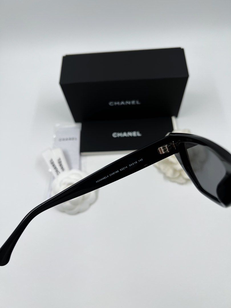 ⚜️Chanel Cat Eye Sunglass (Category: Luxury Accessories) located in Makati City. Submitted by 90sangel (Listing ID 1464235067, Image 2). Description: •Item: Chanel sunglass 🕶️ * sleek, with the House’s emblematic double C. from 2026 Chanel sunglass collection🕶️🖤 100% UVA and UVB Protection CE CATEGORY Lenses are UV Category Filter 3 •Condition: Excellent, no hidden issue Also seen on Influencer Bryan Boy .