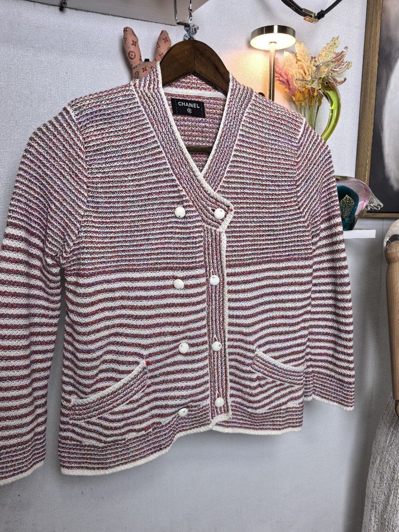 Chanel nitted CC buttons (Category: Luxury Apparel) located in Baguio. Submitted by ashzachary (Listing ID 1464277274, Image 3). Description: Chanel nitted CC buttons Condition :Excellent condition Color rate 10/10 Size : small semi Medium Inches:W/L No issues No flaws Super ganda sa personal Pm. More details Good quality Plsss 📌No Bogus 📌No return MOP What you see is what you get PALAWAN, CEBUNA GCASH AND BDO Reminder😊 We're selling thrifted 