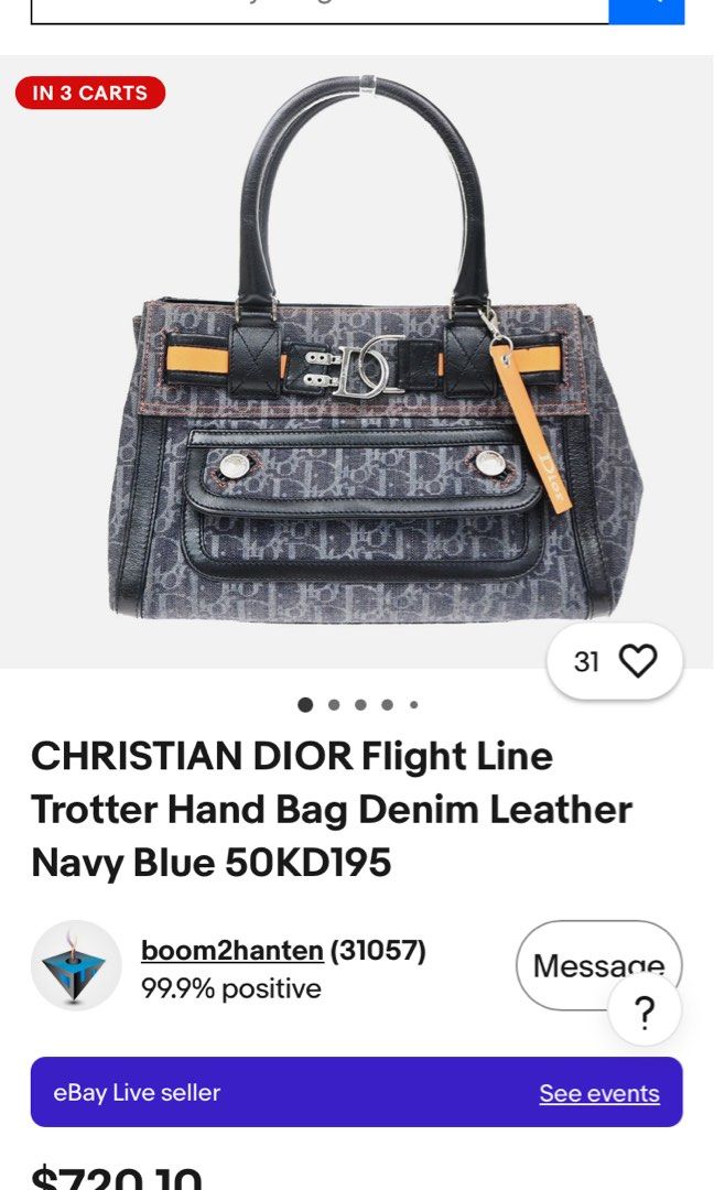 CHRISTIAN DIOR PYTHON FLIGHT LINE BAG (Category: Shoulder Bags) located in General Mariano Alvarez. Submitted by adonid (Listing ID 1464166632, Image 2). Description: CHRISTIAN DIOR PYTHON FLIGHT LINE BAG GOOD CONDITION NORMAL SIGN OF USAGE ONLY HAND / SHOULDER BAG.