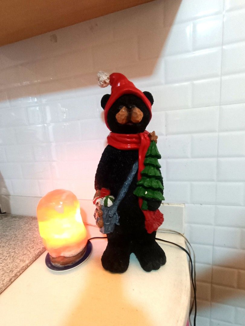 Christmas Decor Bear (Category: Other Home Decor) located in Dasmarinas. Submitted by solstice.style (Listing ID 1464145801, Image 2). Description: Happy Christmas Bear Christmas Decor Made Of Resin Can Put Lights in the back (see photos) About 25 imche height Kinda Heavy And Sturdy good Quality Got this is Landmark Makati 699 plus sf.