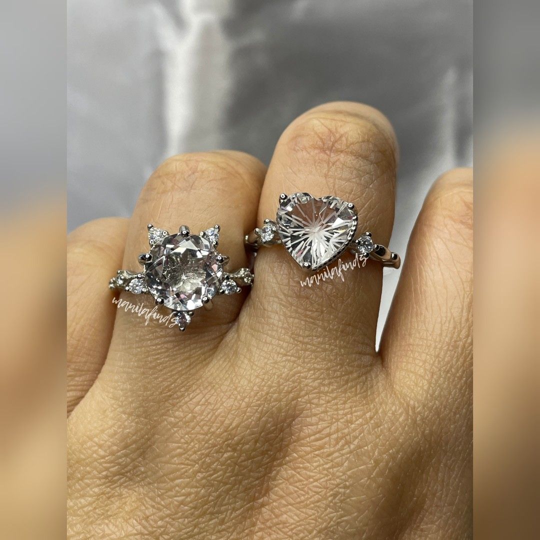 Clear Quartz heart/elegant adjustable stainless rings (Category: Rings) located in Caloocan City. Submitted by manilafinds. (Listing ID 1464164378, Image 3). Description: ⚜️ Clear Quartz ⚜️ #manilafindsRings ✔️ Stainless Steel ✔️ Adjustable Fit 🎀 𝗔𝘃𝗮𝗶𝗹𝗮𝗯𝗹𝗲 𝗼𝗻 𝗺𝘂𝗹𝘁𝗶𝗽𝗹𝗲 𝗽𝗹𝗮𝘁𝗳𝗼𝗿𝗺𝘀 — 𝗳𝗶𝗿𝘀𝘁 𝘁𝗼 𝗽𝗮𝘆, 𝗳𝗶𝗿𝘀𝘁 𝘁𝗼 𝘀𝗲𝗰𝘂𝗿𝗲. 🎀 1️⃣ ₱410 2️⃣ ₱450 👆🏼 Tap ➡️ #MNLFindsAVAILABLE ⬅️ to view all available items. ━━