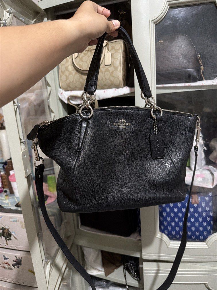 Coach Crossbody (Category: Cross-body Bags) located in Davao. Submitted by mydearest20 (Listing ID 1464310057, Image 1). Description: original coach 💯 legit soft pebble leather 2way preloved but well 🥰 loved.