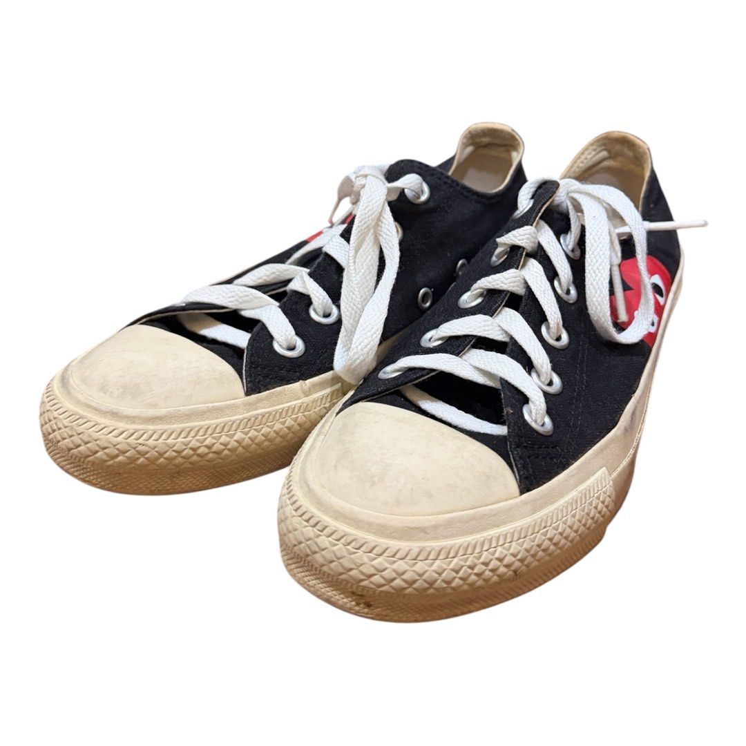 Converse Comme des Garcons play shoes (Category: Sneakers) located in Lipa City. Submitted by lifestyled (Listing ID 1464190853, Image 2). Description: Black Converse x Comme Des Garcons Play sneakers Size US 4 JPN 23 Outsole 25cm Needs a bit of cleaning 💯 Authentic Bought directly from store .