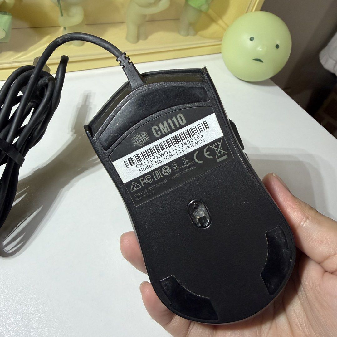 Cooler Master CM110 Gaming Mouse (Category: Mouse & Mousepads) located in Marikina City. Submitted by icebear0821 (Listing ID 1464183569, Image 2). Description: - Cooler Master CM110 Wired Gaming Mouse - Color: Black - Features: Scroll wheel, two side buttons - Condition: Works well, great for gaming or everyday use - Reason for Selling: Upgraded setup.