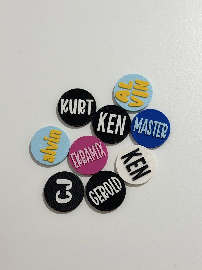Custom Paddle Tags (Category: Stationery & School Supplies) located in Manila. Submitted by mokaaaaaaaa (Listing ID 1464254550, Image 2). Description: Name tag for your pickleball paddle 💗✨.