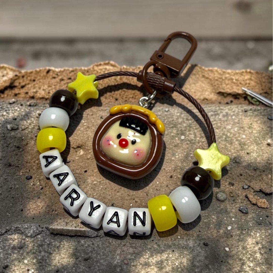 Customised Loop Keychain (Category: Handmade Craft) located in Singapore. Submitted by trioneebynelsasg (Listing ID 1464330726, Image 2). Description: Create your own personalised keychain with your name, favourite colour theme and a cute matching charm ! Chat To Buy Clasp Colour : Loop Cord Colour : Bead Colour Theme : Custom Name : Delivery Method : Self Collection / SmartPac @ $3.50 PLEASE NOTE : ⟡ Charm design are randomly selected and may di
