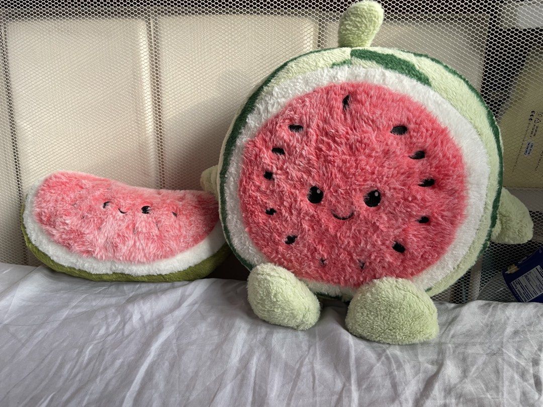 Cute Watermelon Plush Toys (Category: Plushies & Soft Toys) located in Cainta. Submitted by cof.fee (Listing ID 1464185816, Image 1). Description: 2 for 380.