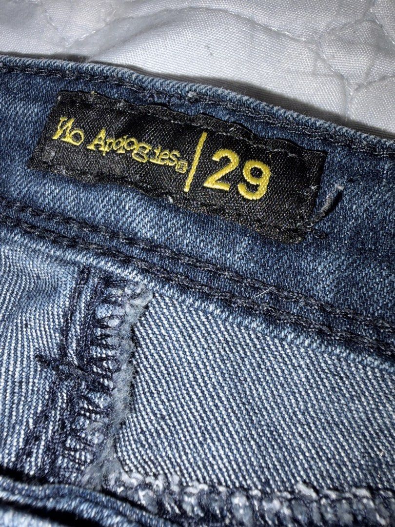 Dark Blue Jeans Size 29 (Category: Jeans) located in Manila. Submitted by strbrx_ (Listing ID 1464302135, Image 3). Description: - Classic blue denim jeans - Brand: No Boundaries - Fit: Straight leg - Size: 29 waist - Ideal for everyday wear - Versatile: Easy to pair with any top - Comfortable denim material.