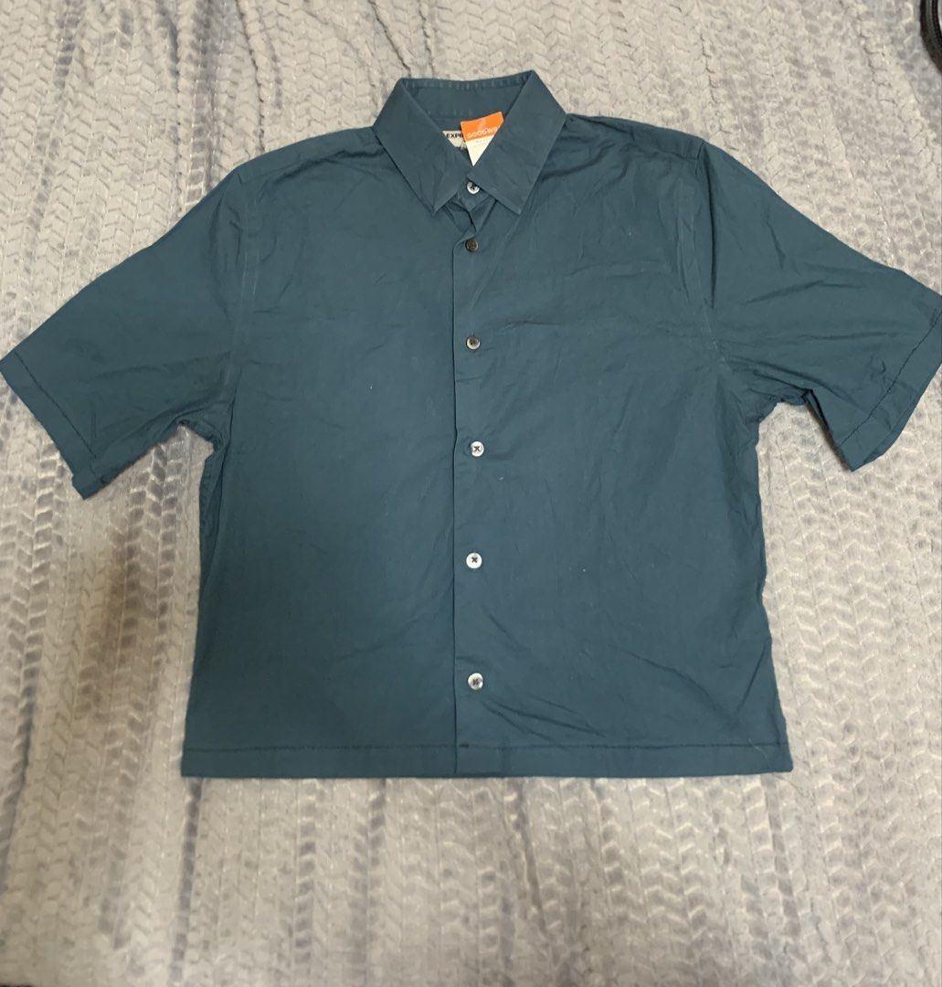 DARK TEAL SHORT SLEEVE BUTTON-DOWN SHIRT (Category: Formal Shirts) located in Bacolor. Submitted by mllrigwy (Listing ID 1464258432, Image 1). Description: DARK TEAL SHORT SLEEVE BUTTON-DOWN SHIRT ₱249 + sf Length 21 inch Waist/Width 19 inch Mop: gcash Loc: Pampanga Payment First! Fixed price.