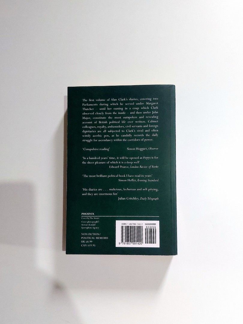 Diaries in Power by Alan Clark (Category: Storybooks) located in Tanauan. Submitted by solanaclassics (Listing ID 1464144049, Image 2). Description: 📚 major bookshelf clean out / clearance sale ~ — RFS: decluttering my bookshelves and switching to digital books — MOP: Gcash | fast shipping *feel free to send a message if you wish to negotiate the price :).
