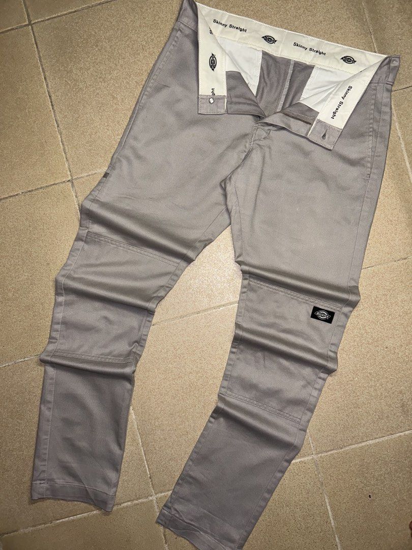 Dickies WP811 Skinny Straight Double Knee Workpants (Category: Jeans) located in Manila. Submitted by zerowasteco. (Listing ID 1464321073, Image 2). Description: -Excellent Condition -Length 41 Waistline 32 -Leg opening 7 -No issue Dm for more info!.