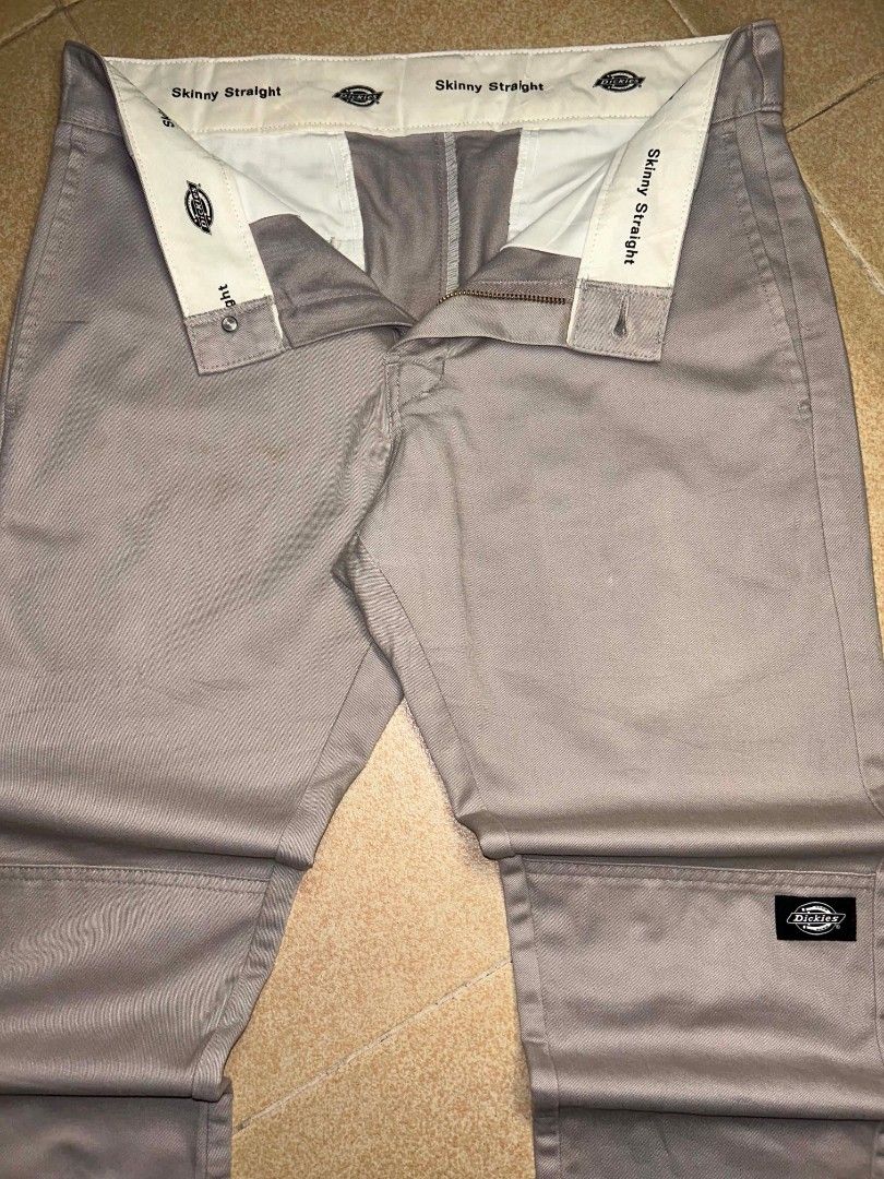 Dickies Pants WP811 Skinny Straight Double Knee (Category: Chinos) located in Manila. Submitted by zerowastethriftco. (Listing ID 1464331131, Image 3). Description: -As New Condition -Crispy Condition -Double Knee Patch -Length 41x Waistline 32 Leg Opening 7 -No Issue.