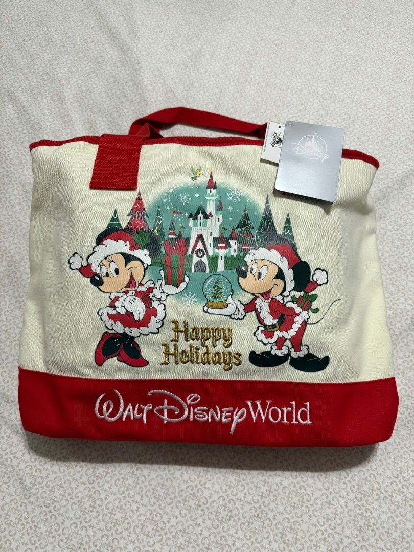 Disney Happy Holidays Tote Bag (Category: Tote Bags) located in Las Pinas. Submitted by specteretceps (Listing ID 1464263302, Image 2). Description: All Brand New 2250 Each Delivery JT or Lalamove Payment: GCASH Loc: Las pinas, BGC .