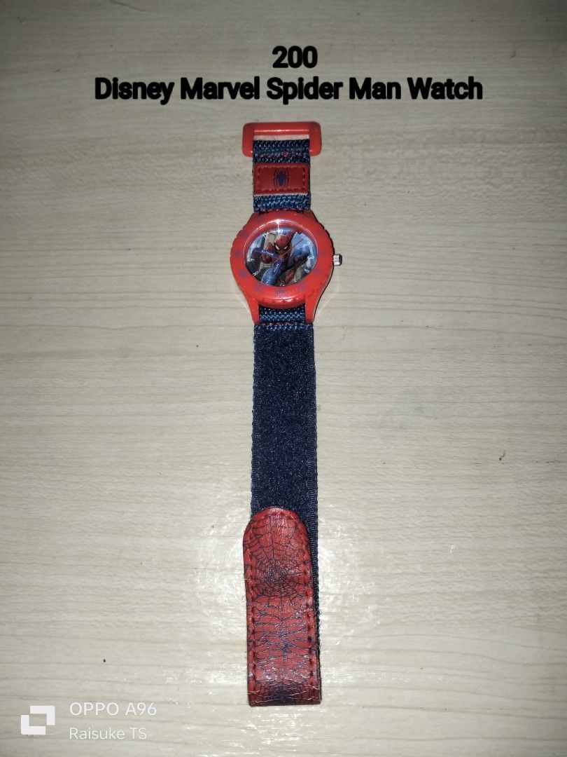 Disney Marvel Spider Man Watch (Category: Babies & Kids Fashion) located in Taguig. Submitted by raisuketoysshop (Listing ID 1464192307, Image 1). Description: PTPA NEW ARRIVAL!!.. PLEASE RESPECT POST AND PRICES.. Tested working and in good condition.. Secondhand Items Declared as is pa din po Pm for demo video What you see is what you get.. Please manage your expectations.. +40% COD Sho pee Check Out (sho pee fee+Tax+shipping materials) +40 Peso