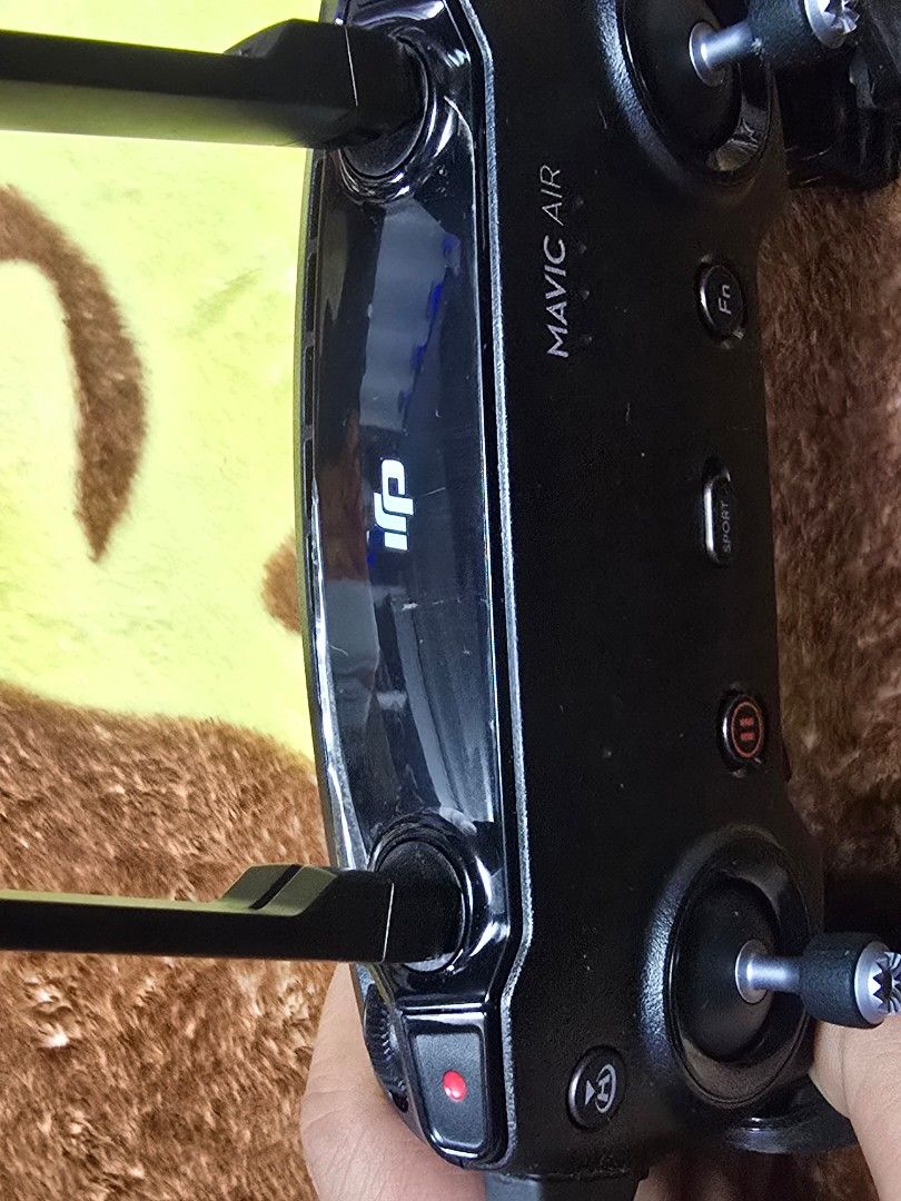 DJI Mavic Air Drone with Controller and Accessories (Category: Drones) located in Baguio. Submitted by sonny14 (Listing ID 1464181187, Image 3). Description: Dji Mavic Air Complete set 2 battery's Remote Bag Adapter charger Charging hub USB battery charger Parang hindi nagamit intact pa lahat ng stickers Issue putol isang arm palitan nlng( sho pee ) And propellers palitin din ( sho pee) Check pics for details Pm for more infos.