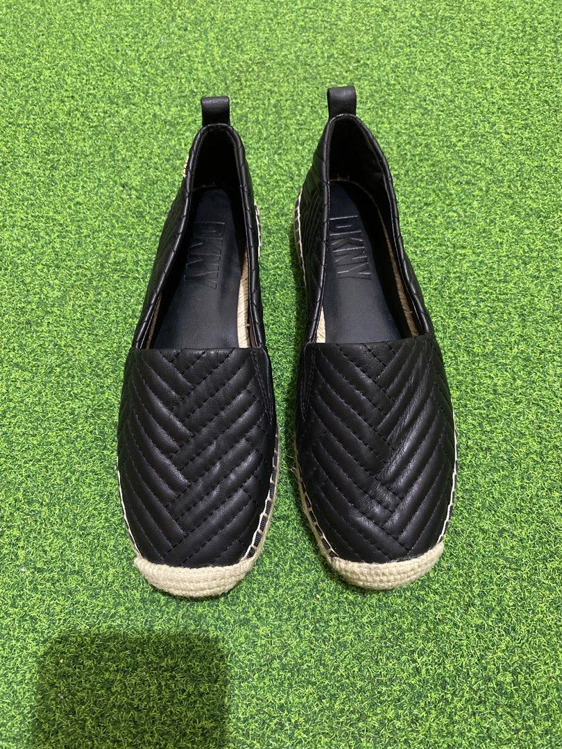 Dkny espadrilles (Category: Flats & Sandals) located in Manila. Submitted by victory_1816 (Listing ID 1464274480, Image 1). Description: DKNY Maly Quilted Espadrille Flat featuring a chevron-quilted leather upper and traditional jute-wrapped sole. Original Retail Price: $129.