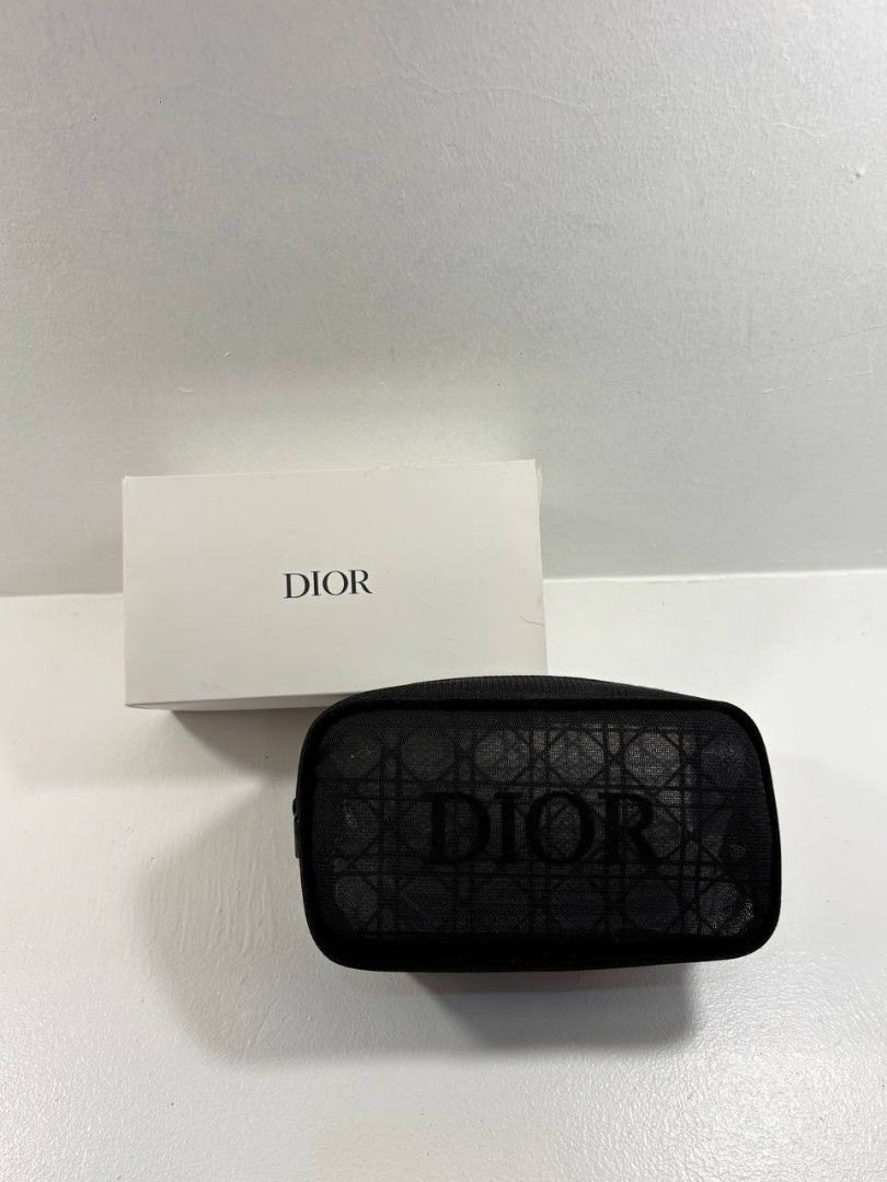 D|or Mesh Black Pouch (orig) (Category: Purses & Pouches) located in Manila. Submitted by whimsy.finds (Listing ID 1464198200, Image 1). Description: Auth. GWP with box Payment first basis via Gcash / Maribank / Maya Ship via Lalamove / JNT *No rush shipping *Open for bulk order.