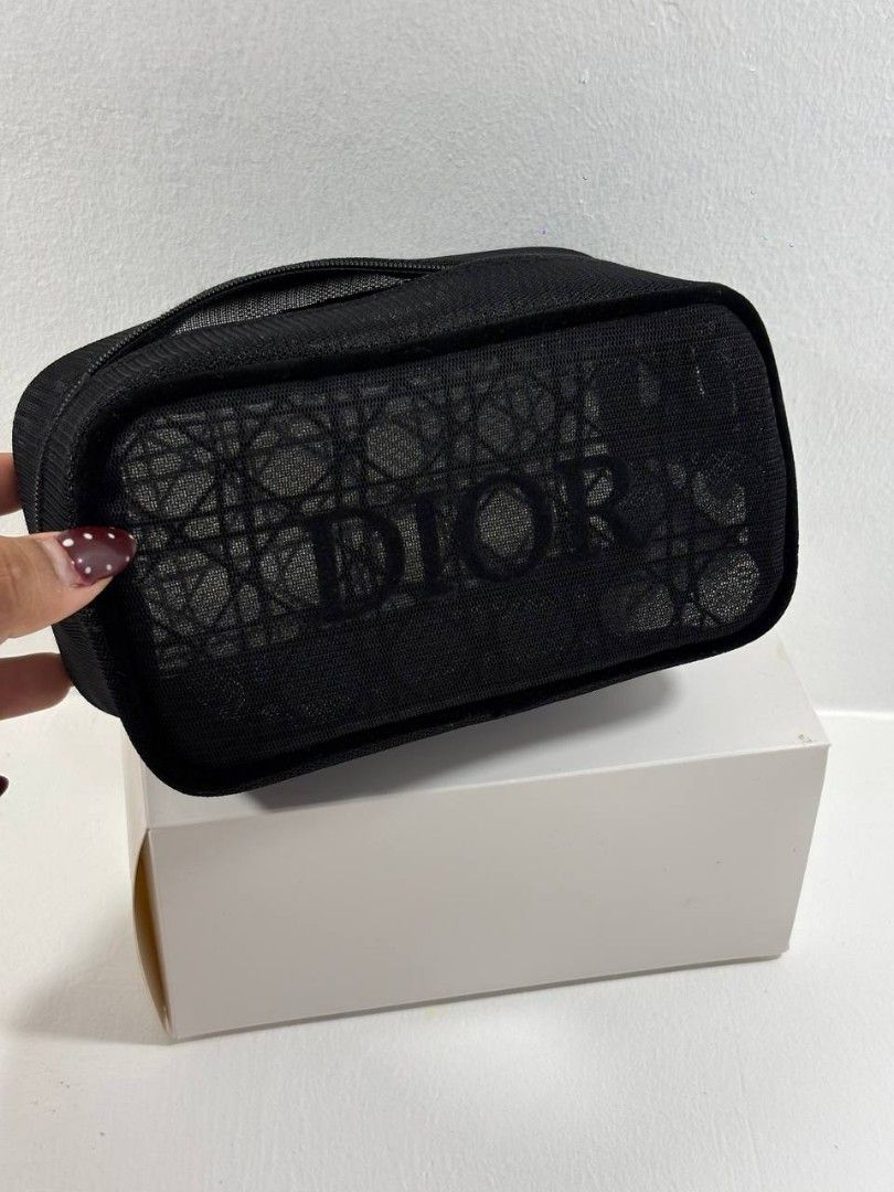 D|or Mesh Black Pouch (orig) (Category: Purses & Pouches) located in Manila. Submitted by whimsy.finds (Listing ID 1464198200, Image 3). Description: Auth. GWP with box Payment first basis via Gcash / Maribank / Maya Ship via Lalamove / JNT *No rush shipping *Open for bulk order.