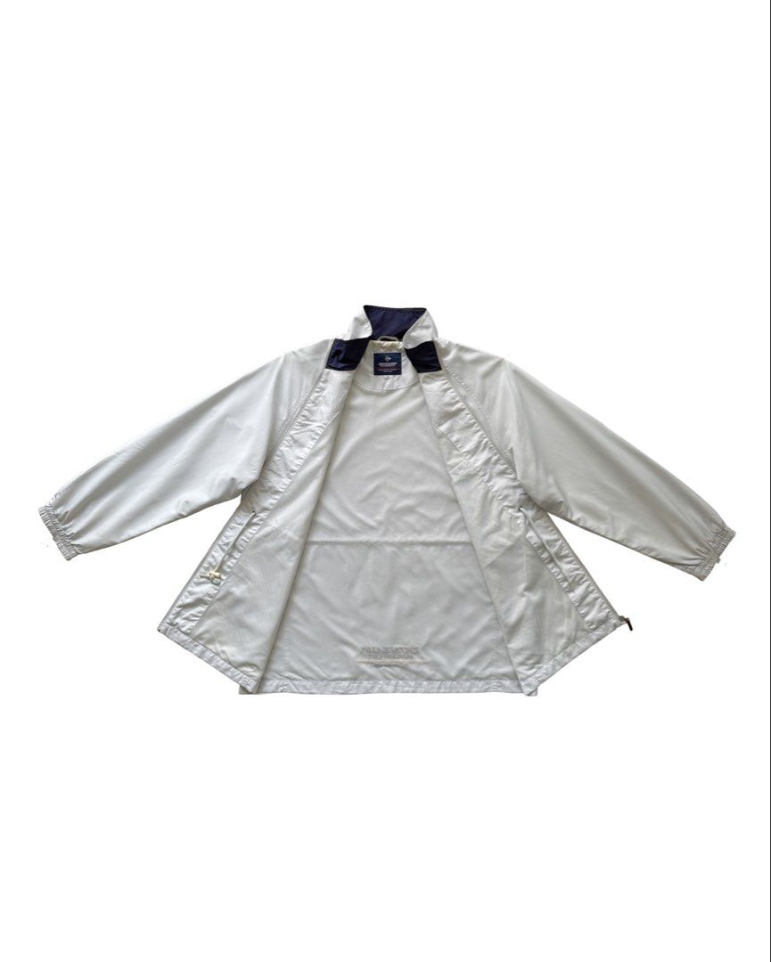 DUNLOP Motorsport Jacket (Category: Coats, Jackets and Outerwear) located in Manila. Submitted by morf_sply (Listing ID 1464220404, Image 3). Description: Lightweight technical fabric jacket. Highneck and long sleeves with ribbed cuffs. Adjustable drawstring waist on the inside. Concealed pockets with flaps at the hip. Zip-up front. Shoulder Width 18 in Pit to Pit 23 in Length 29 in Sleeves 22 in.