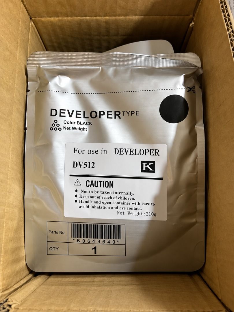 DV512 Developer Powder for Konica Minolta Bizhub (Category: Printers, Scanners & Copiers) located in Quezon City. Submitted by copieronlineinc (Listing ID 1464183774, Image 2). Description: 🔧 DV512 DEVELOPER POWDER (Grade B) 🖨️ Konica Minolta Bizhub compatible models: ✅ C220 / C221 / C224 ✅ C280 / C284 / C360 / C364 ✅ C454 / C554 📦 ₱3,800 per 210g color 🌈 Available in all colors: ✔ Black (K) ✔ Cyan (C) ✔ Magenta (M) ✔ Yellow (Y) ⚠️ Not sure a