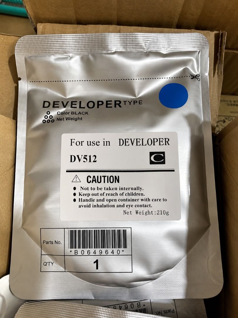 DV512 Developer Powder for Konica Minolta Bizhub (Category: Printers, Scanners & Copiers) located in Quezon City. Submitted by copieronlineinc (Listing ID 1464183774, Image 3). Description: 🔧 DV512 DEVELOPER POWDER (Grade B) 🖨️ Konica Minolta Bizhub compatible models: ✅ C220 / C221 / C224 ✅ C280 / C284 / C360 / C364 ✅ C454 / C554 📦 ₱3,800 per 210g color 🌈 Available in all colors: ✔ Black (K) ✔ Cyan (C) ✔ Magenta (M) ✔ Yellow (Y) ⚠️ Not sure a