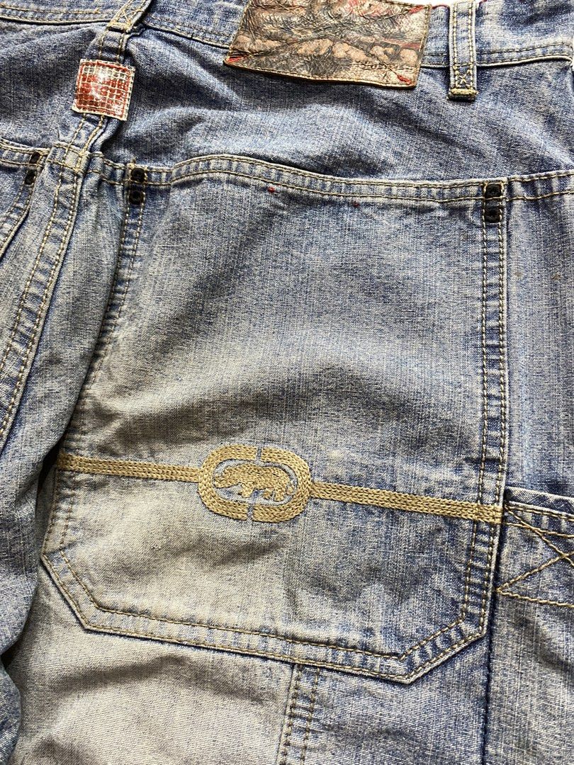 Ecko Team Rally Carpenter Baggy Pants (Category: Jeans) located in Rosario. Submitted by thrift_king_ali (Listing ID 1464277703, Image 3). Description: Ecko Team Rally Carpenter Dimes: W-32 L-43.5 Leg opening: 10 inches need wash excellent condition 1500+sf.