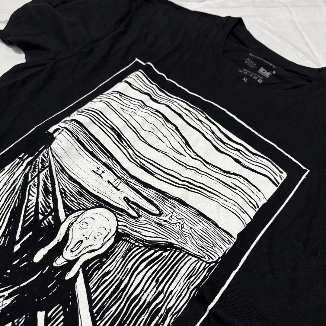 EDVARD MUCH THE SCREAM (Category: Tshirts & Polo Shirts ) located in Pasig City. Submitted by jaaard (Listing ID 1464230741, Image 2). Description: For sale size XL 22.5x30 Excellent condition Pm.