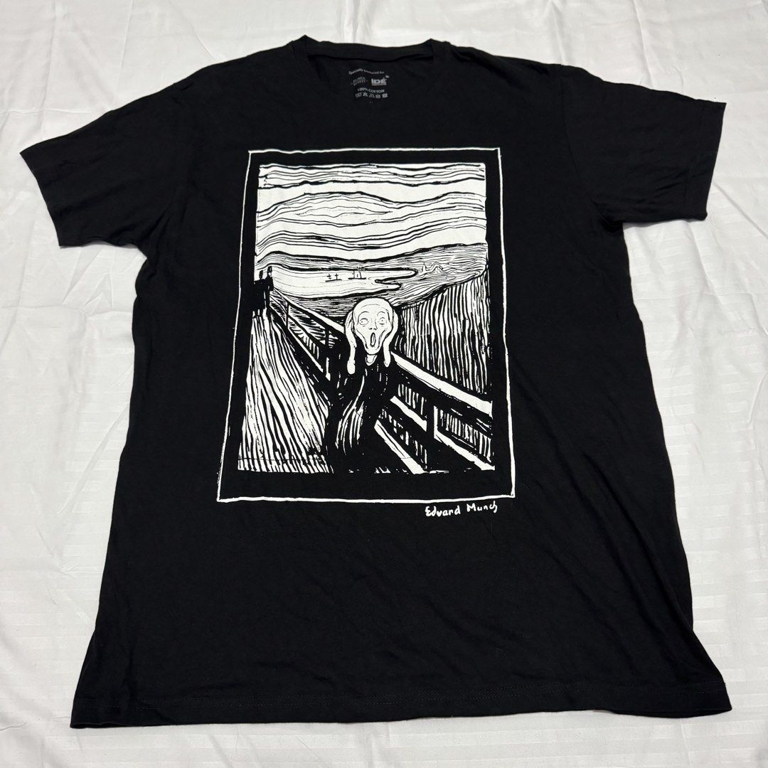 EDVARD MUCH THE SCREAM (Category: Tshirts & Polo Shirts ) located in Pasig City. Submitted by jaaard (Listing ID 1464230741, Image 1). Description: For sale size XL 22.5x30 Excellent condition Pm.
