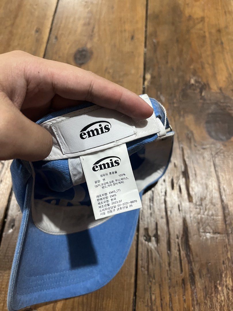EMIS Logo Blue Cap (Category: Caps & Hats) located in Baguio. Submitted by fishy___fish (Listing ID 1464261944, Image 3). Description: EMIS Logo Blue Cap Strap adjuster OSFA No issues.