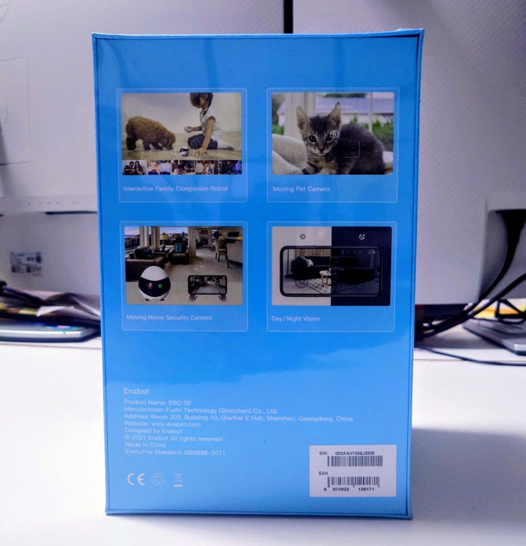 Enabot EBO SE Smart Companion Robot (Category: Office & Business Technology) located in Makati City. Submitted by ppomidyar (Listing ID 1464244841, Image 2). Description: this is a smart companion robot camera that moves, observes and care!.