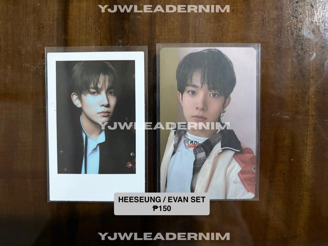 ENHYPEN Photocards - Various Members & Sets Available (Category: K-Wave Merchandise) located in Manila. Submitted by doneyell (Listing ID 1464296774, Image 3). Description: - ENHYPEN photocards available - Featuring various members and sets - Some polaroid style photocards - Prices vary per set (check images for details) - Message for specific inquiries or bundle deals - Don't miss out on your bias's photocard!.