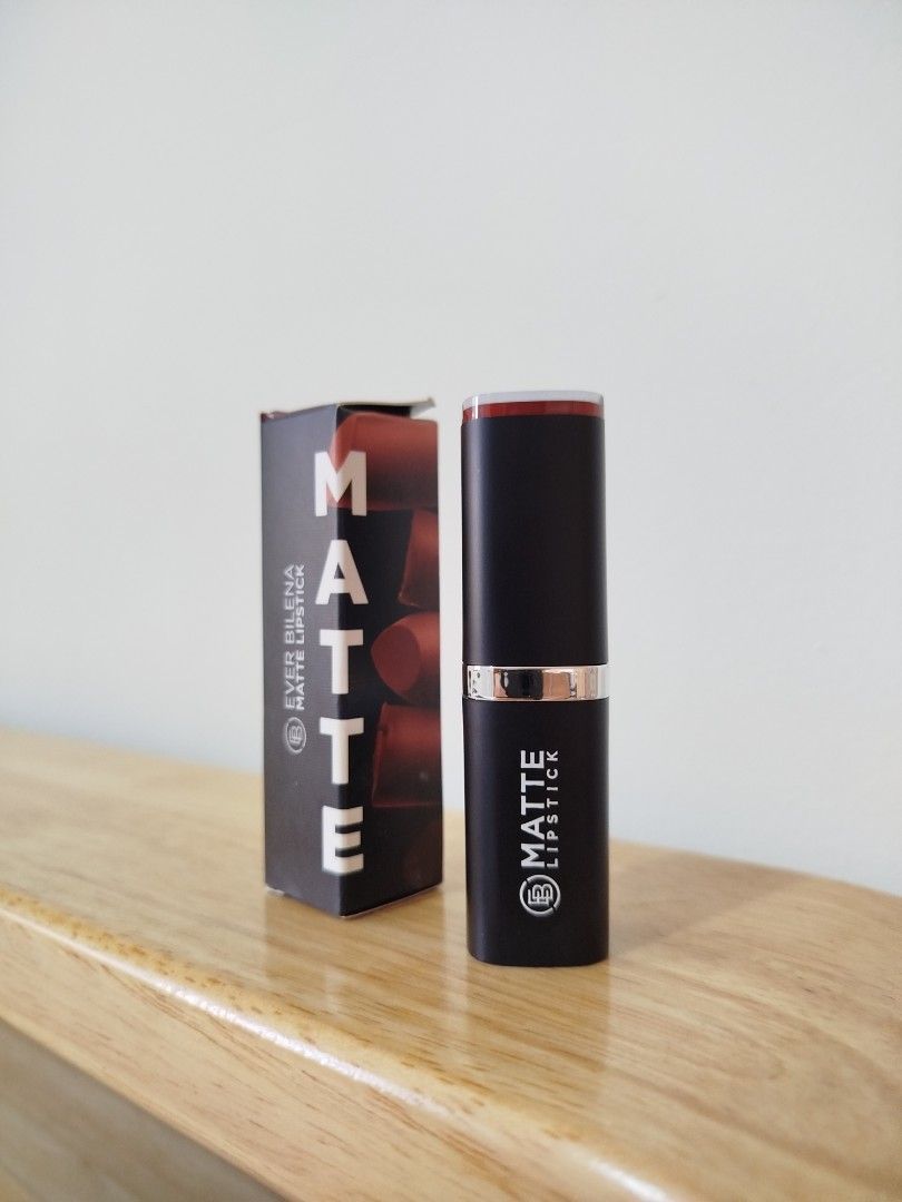 Ever Bilena Matte Lipstick in Port (Category: Makeup) located in Quezon City. Submitted by luckycitrine (Listing ID 1464225521, Image 1). Description: - Usage shown, barely used - Top layer sliced off for hygiene purposes - MFD: 01/2025 - Ships via Grab/Lalamove from Novaliches .