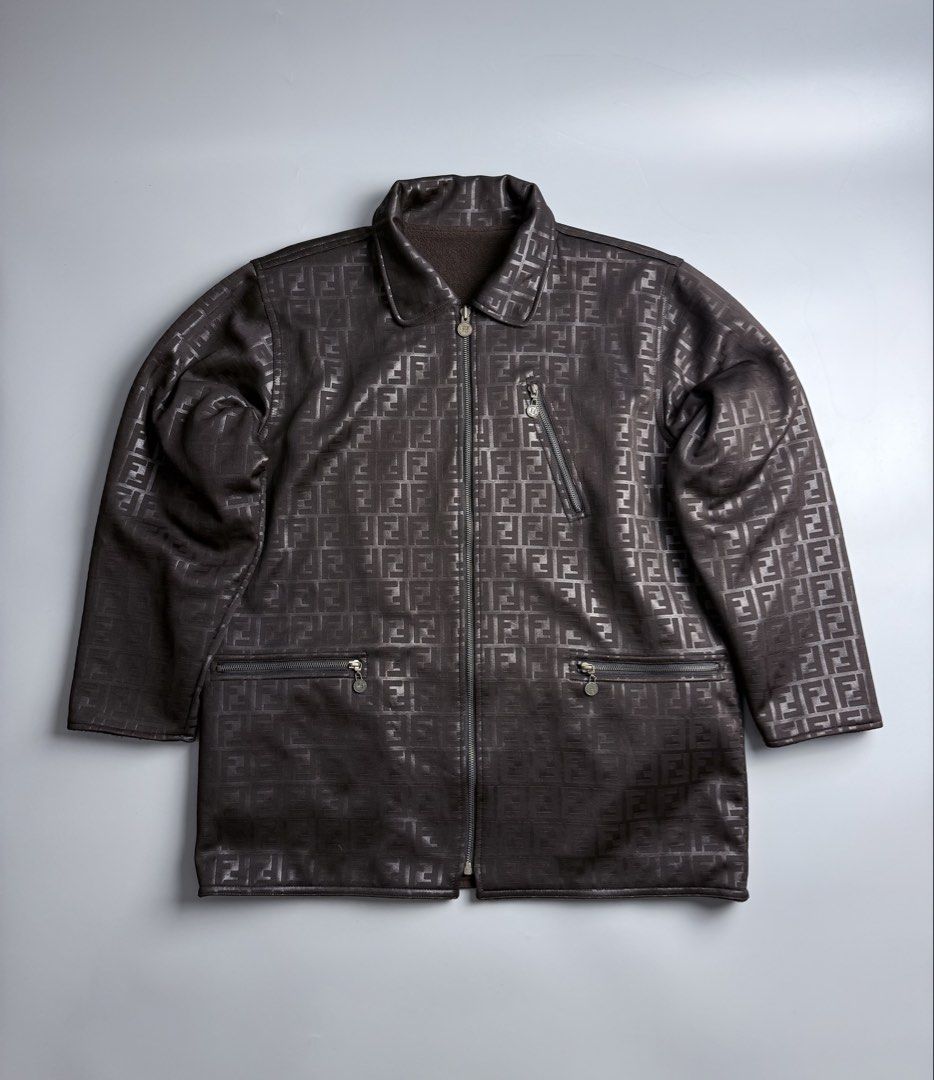 Fendi Zucca Reversible Jacket (Category: Coats, Jackets and Outerwear) located in San Pablo. Submitted by zzz.archvs (Listing ID 1464272065, Image 1). Description: Still in excellent condition Zippers still intact and working good Monogram Please direct message for measurements and more information of the item. Cotton inside.
