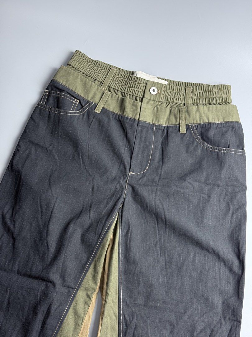 Feng Cheng Wang Double Waistband Pants (Category: Jeans) located in San Pablo. Submitted by zzz.archvs (Listing ID 1464267390, Image 2). Description: Still in excellent condition No flaw Zippers and button still intact Measurements on pictures Ykk zippers .