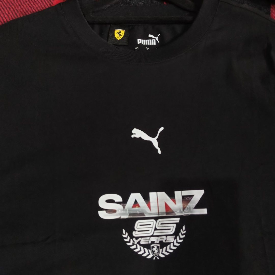 Ferrari puma sainz script tee (Category: Tshirts & Polo Shirts ) located in Subic. Submitted by racearchives_jep (Listing ID 1464303620, Image 3). Description: 19x27.