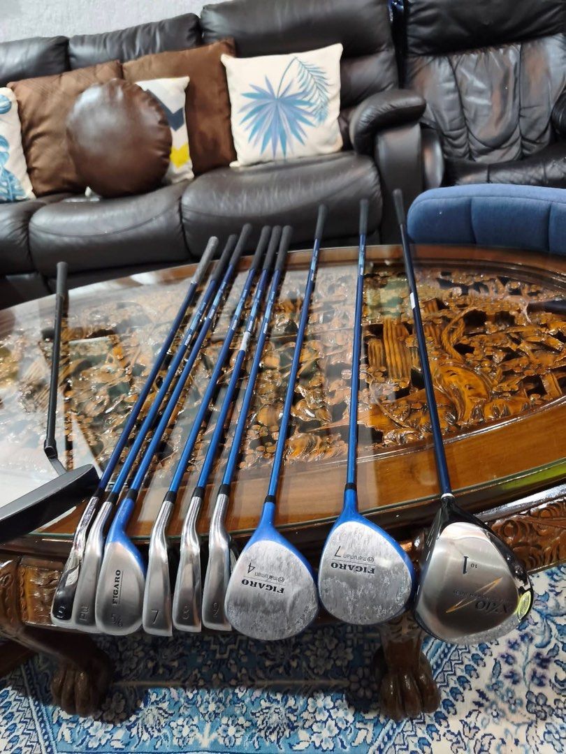 Figaro Ladies Golf Set (Category: Golf) located in Paranaque City. Submitted by chips24 (Listing ID 1464298321, Image 2). Description: For Sale Ladies Set °Figaro L flex graphite shaft irons °Figaro woods L flex °Xxio L flex driver °Bag included for only 13.8k pick up Bf Paranaque free shipping within MM..