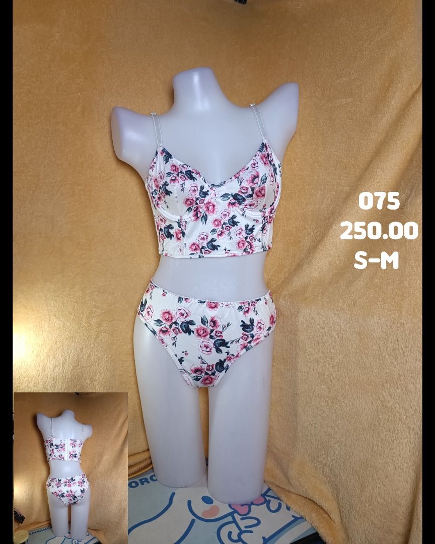Floral Print Bustier Lingerie Set (Category: Undergarments & Loungewear) located in Taguig. Submitted by seducente.closet (Listing ID 1464139010, Image 1). Description: ❣️︎First to pay Gets the item❣️︎ ❣️︎No Reservation unless fully paid❣️︎ ALL BRAND NEW WITH POUCH ❝FIXED PRICE NA PO❞ 📷: Actual photo posted 𝗡𝗼𝘁𝗲: Colors might look a little different in person due to screen settings and lighting conditions. We promise it’ll still look great w