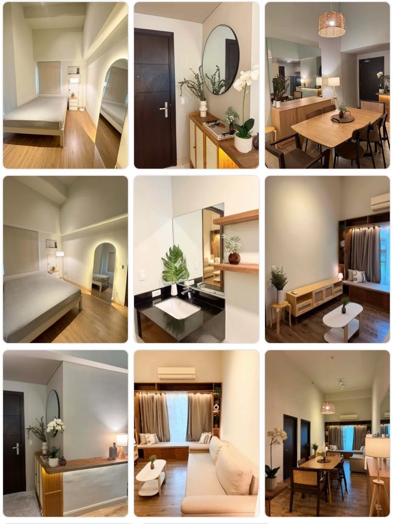 For Rent KROMA TOWER Interior Designed 1BR (Category: Apartments & Condos) located in Caloocan City. Submitted by aysalpha01 (Listing ID 1464143374, Image 2). Description: 𝗨𝗻𝗶𝘁 𝗳𝗼𝗿 𝗥𝗲𝗻𝘁: 𝗞𝗥𝗢𝗠𝗔 𝗧𝗢𝗪𝗘𝗥 (Dela Rosa, Makati City) Area: 54 sqm Fully Furnished with complete set of basic appliances • Split type aircon (Living and Dining) • Window type aircon (Bedroom) • Microwave • Water heater in T&B • Electric Stove • Rangehood • Re