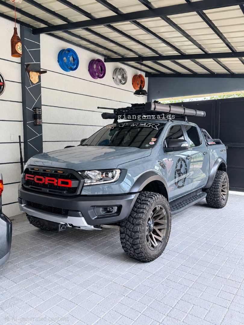 Ford Ranger (Category: Used Cars) located in Quezon City. Submitted by byllm (Listing ID 1464138066, Image 1). Description: FRESH LOW MILAGE RANGER RAPTOR Color: Conquer Gray Model:2019 Milage: 11,000+ First Owned/Registered Full Casa History 100% Not Flooded 100% No Accident History Scan all you want, bring your own trusted mechanic Upgrades: 2" King Coils Lift Kit 20" Orig Fuel Mags wrapped with Cooper STT Pros 99% TL Hamer Rollbar Hamer Roofra